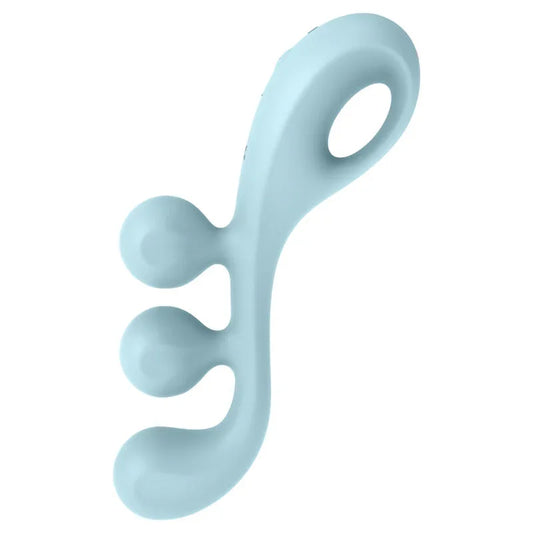 SATISFYER - TRI BALL 2 MULTI VIBRADOR AZUL - Nuvica