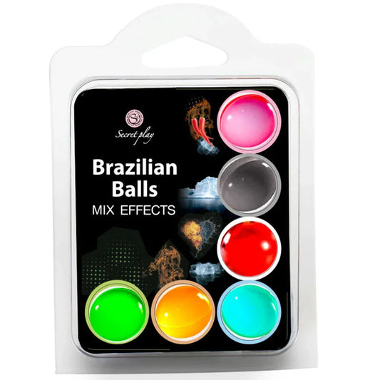 SECRET PLAY SET 6 BRAZILIAN BALLS MIX EFECTOS - Nuvica