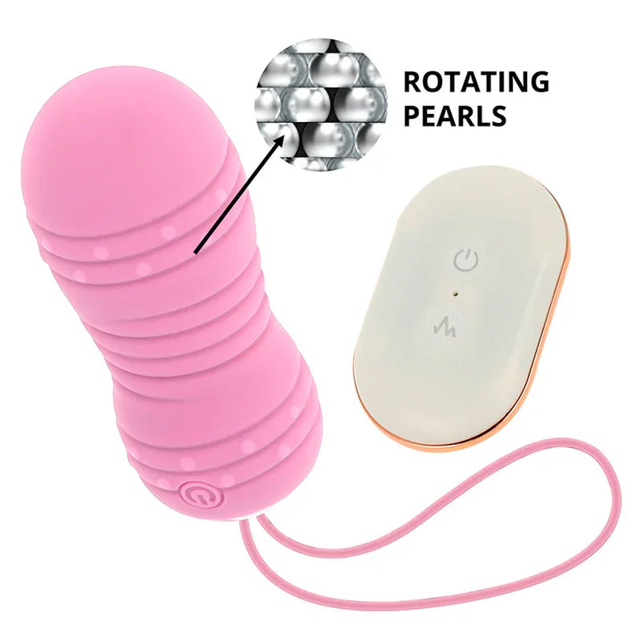 OHMAMA - HUEVO CONTROL REMOTO 7 MODOS ROTACION ROSA - Nuvica