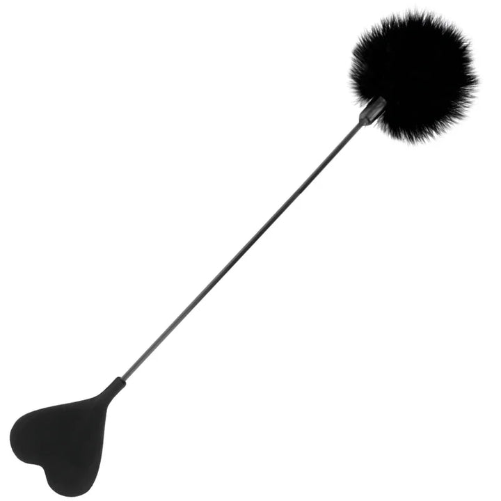 DARKNESS - FUSTA CON PLUMA LOVE NEGRO 40 CM - Nuvica