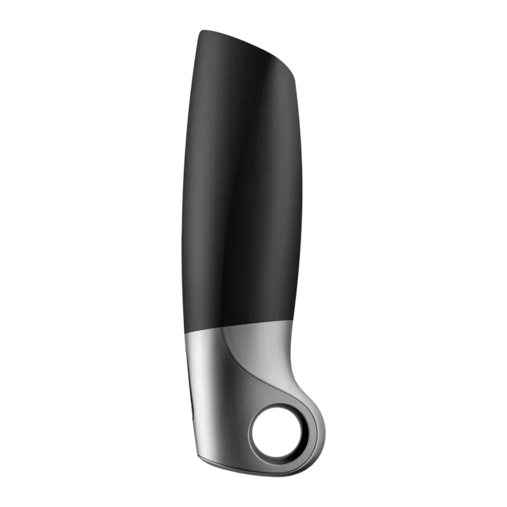 SATISFYER - POWER MASTURBATOR NEGRO Y PLATA - Nuvica