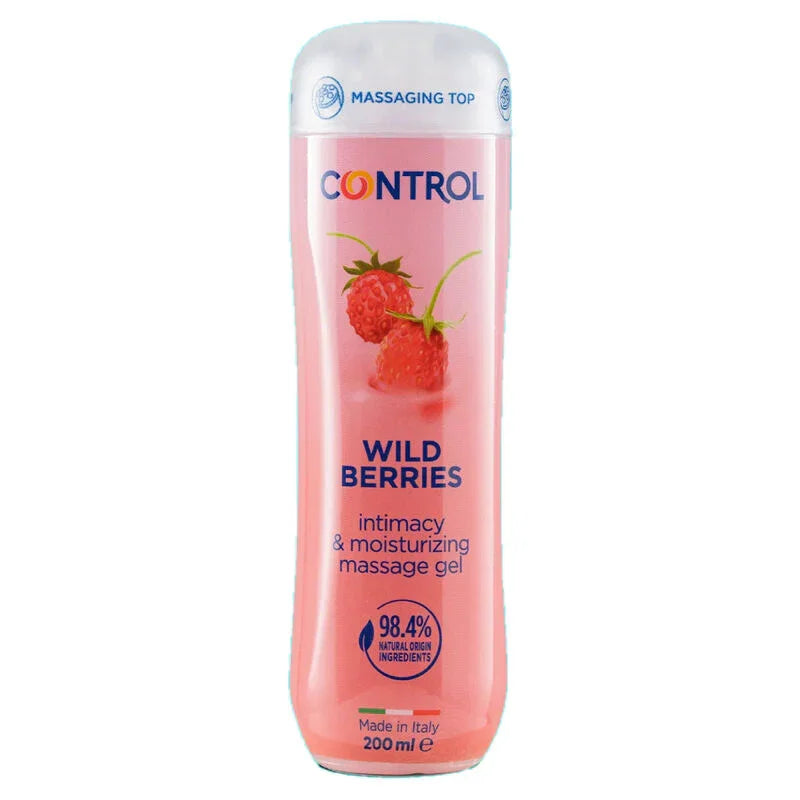 CONTROL - GEL DE MASAJE 3 EN 1 WILD BERRIES 200 ML - Nuvica