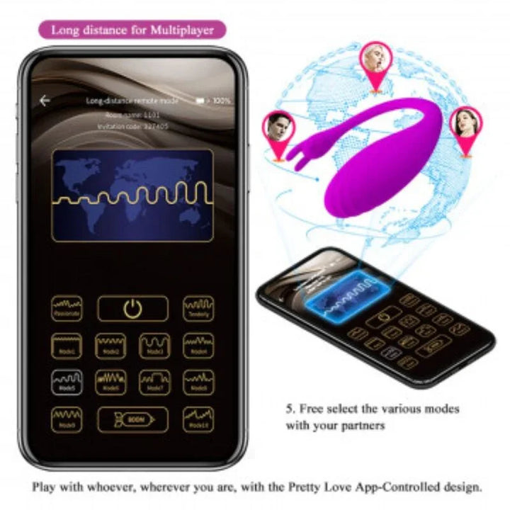 PRETTY LOVE - CATALINA MASAJEADOR FREE APP LILA - Nuvica