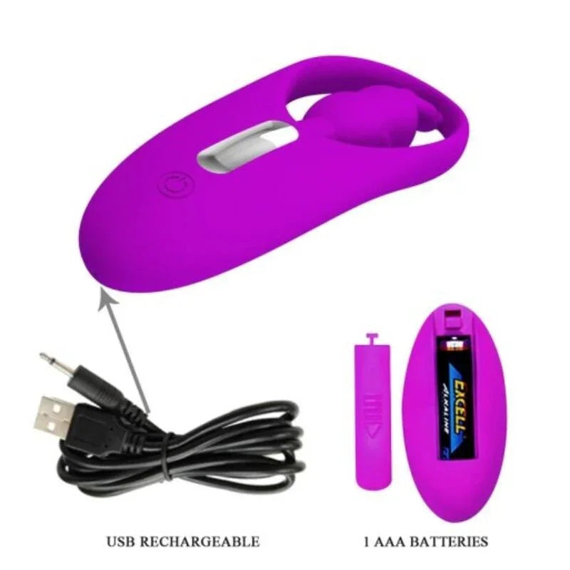 PRETTY LOVE - WILD RABBIT ESTIMULADOR PARA BRAGUITA CON CONTROL REMOTO LILA - Nuvica