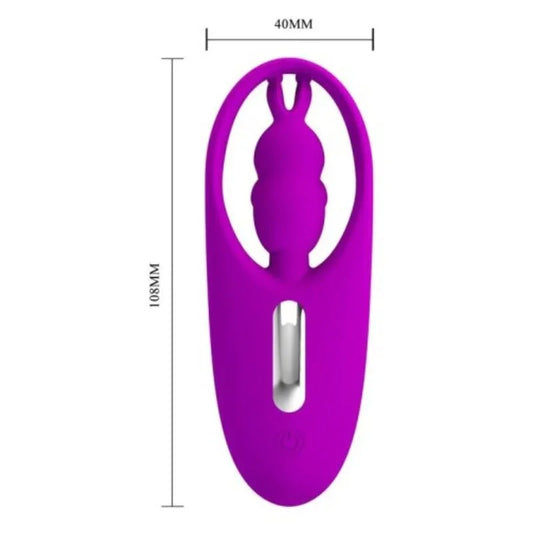 PRETTY LOVE - WILD RABBIT ESTIMULADOR PARA BRAGUITA CON CONTROL REMOTO LILA - Nuvica