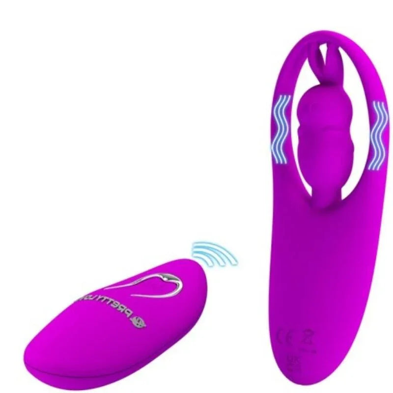 PRETTY LOVE - WILD RABBIT ESTIMULADOR PARA BRAGUITA CON CONTROL REMOTO LILA - Nuvica