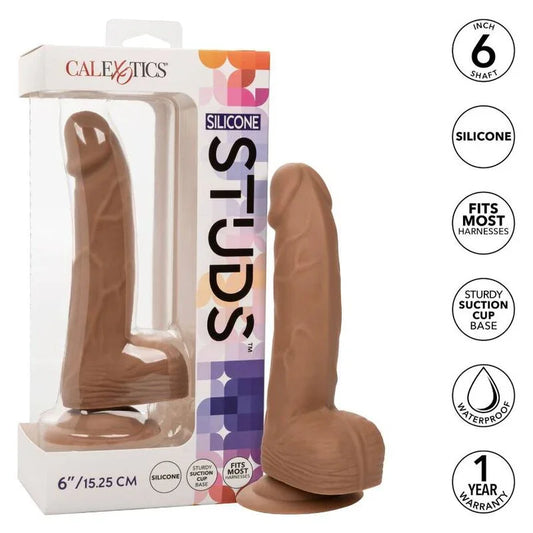 CALEXOTICS - SILICONE STUDS 15.24 CM BROWN - Nuvica