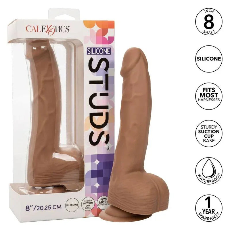 CALEXOTICS - SILICONE STUDS 20.32 CM BROWN - Nuvica