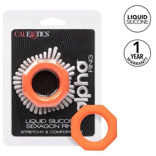 CALEXOTICS - ALPHA SEXAGON RING NARANJA - Nuvica