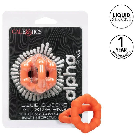 CALEXOTICS - ALPHA ALL STAR RING NARANJA - Nuvica