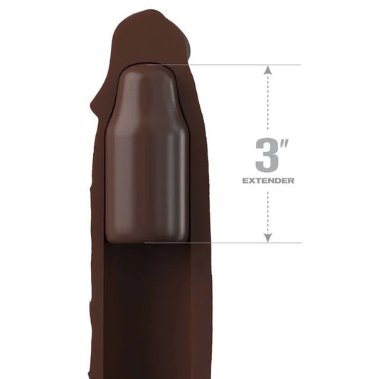 FANTASY X- TENSIONS - PIPEDREAMS EXTENSION W STRAP 17,78 CM BROWN - Nuvica