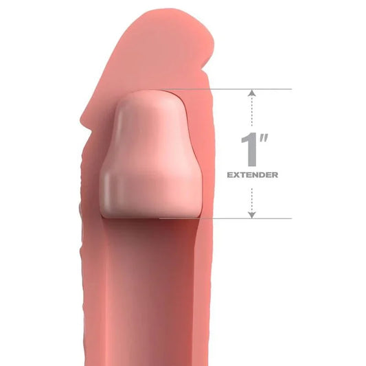 FANTASY X- TENSIONS - PIPEDREAMS SLEEVE 17,78 CM + 2,54 CM PLUG SKIN - Nuvica