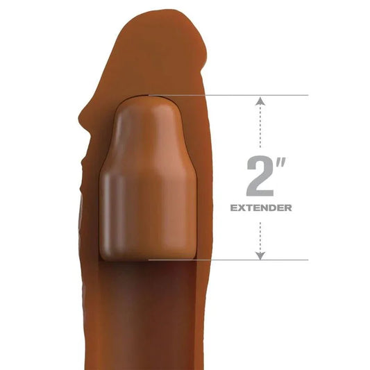 FANTASY X- TENSIONS - PIPEDREAMS SLEEVE 20,32 CM + 5,00 CM INCH PLUG CARAMEL - Nuvica