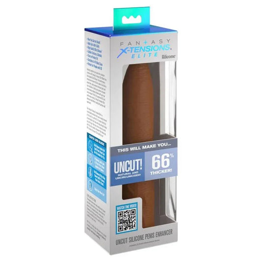 FANTASY X- TENSIONS - PIPEDREAMS EXTENSION SLEEVE UNCUT 17,78 CM CARAMEL - Nuvica
