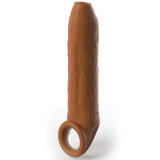 PIPEDREAMS - SLEEVE UNCUT 17,78 CM W STRAP CARAMEL - Nuvica