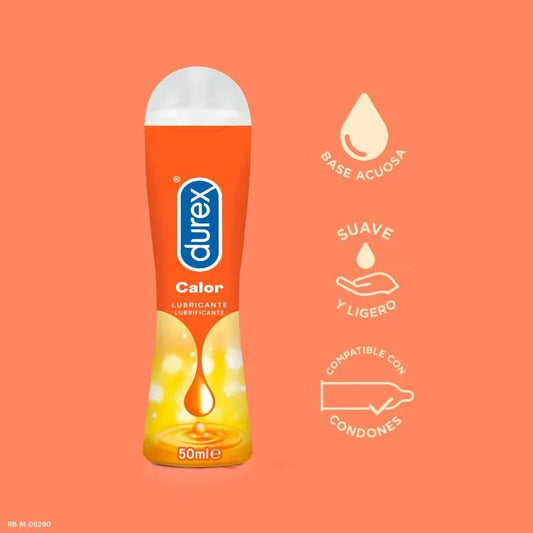 DUREX - LUBRICANTE DUREX PLAY EFECTO CALOR 50 ML - Nuvica