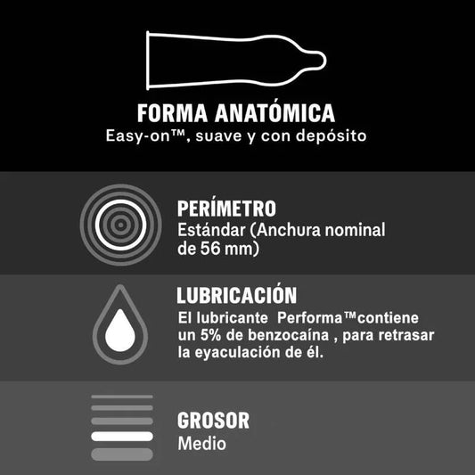 DUREX - PLACER PROLONGADO RETARDANTE 12 UNIDADES - Nuvica