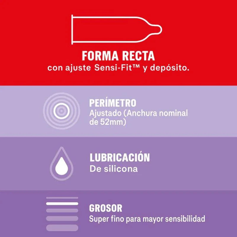 DUREX - SENSITIVO CONTACTO TOTAL 12 UNIDADES - Nuvica
