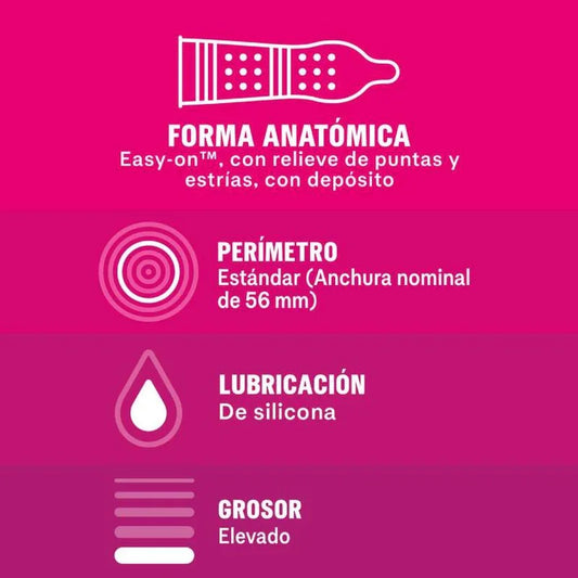 DUREX - DAME PLACER 12 UNIDADES - Nuvica