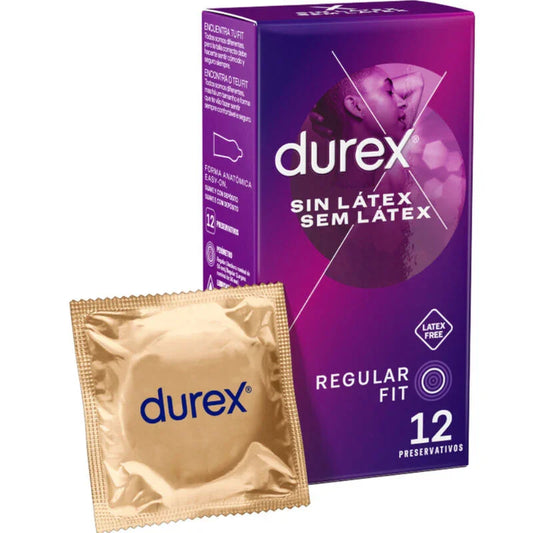 DUREX - PRESERVATIVOS SIN LATEX 12 UNIDADES - Nuvica