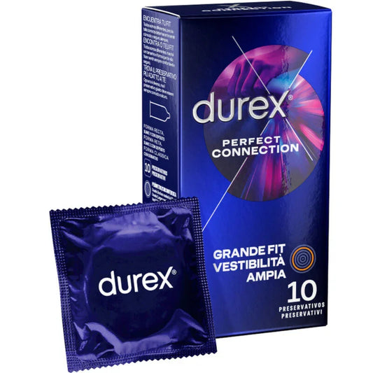 DUREX - PERFECT CONNECTION EXTRA LUBRICACION SILICONA 10 UNIDADES - Nuvica