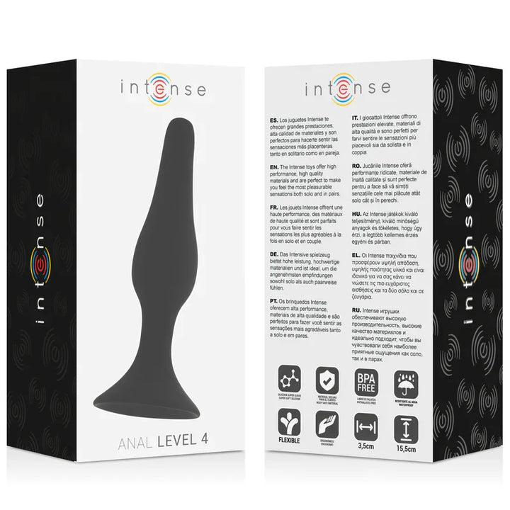 INTENSE - ANAL LEVEL 4 15.5CM NEGRO - Nuvica