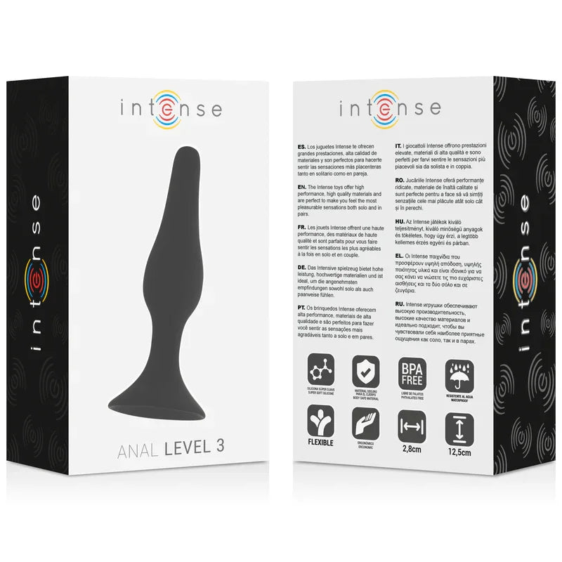 INTENSE - ANAL LEVEL 3 12.5CM NEGRO - Nuvica