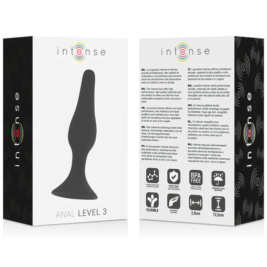 INTENSE - ANAL LEVEL 3 12.5CM NEGRO - Nuvica