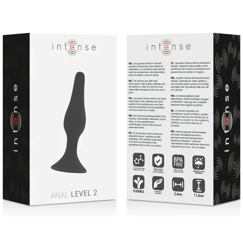INTENSE - ANAL LEVEL 2 11.5CM NEGRO - Nuvica