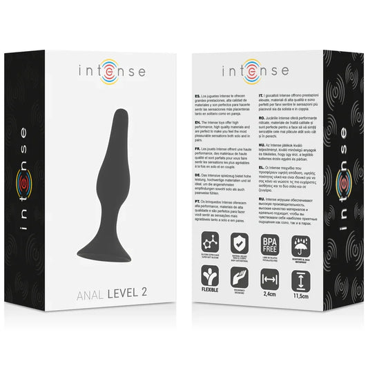 INTENSE - ANAL LEVEL 2 11.5CM NEGRO - Nuvica