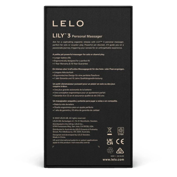 LELO - LILY 3 MASAJEADOR PERSONAL - VERDE AGUA - Nuvica