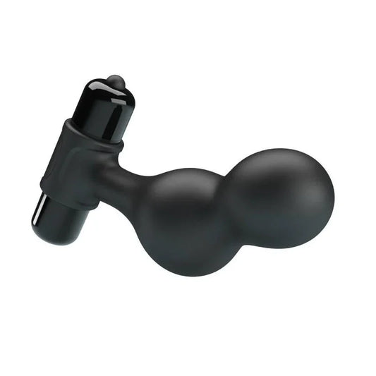 MR PLAY - PLUG ANAL VIBRADOR DE SILICONA NEGRO - Nuvica