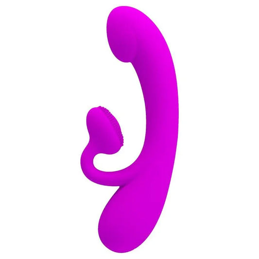 PRETTY LOVE - SINCERE VIBRADOR Y ONDAS ESTIMULADORAS DE CLÍTORIS SILICONA MORADO - Nuvica