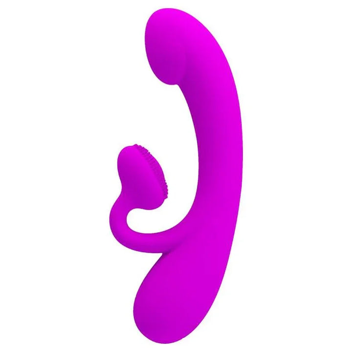 PRETTY LOVE - SINCERE VIBRADOR Y ONDAS ESTIMULADORAS DE CLÍTORIS SILICONA MORADO - Nuvica