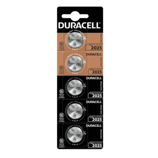 DURACELL - PILA BOTON LITIO CR2025 3V BLISTER*5 - Nuvica