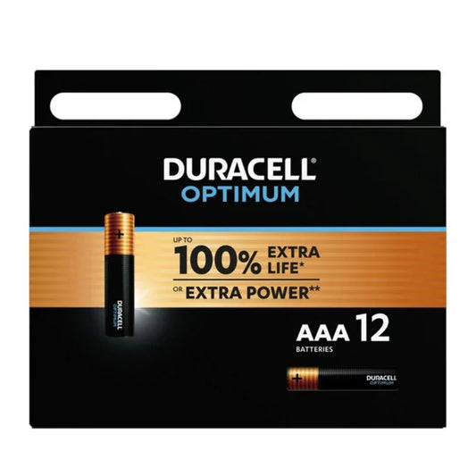 DURACELL - OPTIMUM 200 PILA ALCALINA AAA LR03 BLISTER*12 - Nuvica