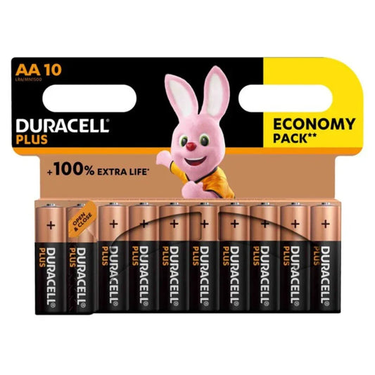 DURACELL - PLUS POWER 100 PILA ALCALINA AA LR6 BLISTER*10 - Nuvica