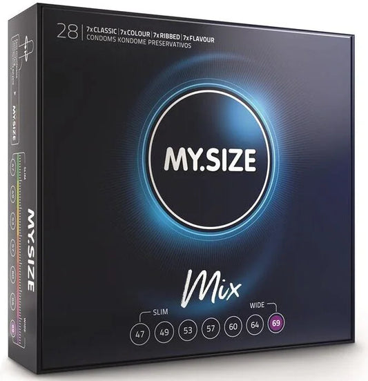 MY SIZE - MIX PRESERVATIVOS 69 MM 28 UNIDADES - Nuvica