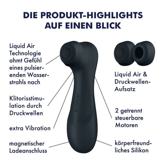 SATISFYER - PRO 2 GENERACIÓN 3 LIQUID AIR TECHNOLOGY GRANATE - Nuvica