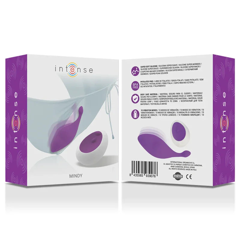 INTENSE - MINDY PANTIE CONTROL REMOTO MORADO - Nuvica