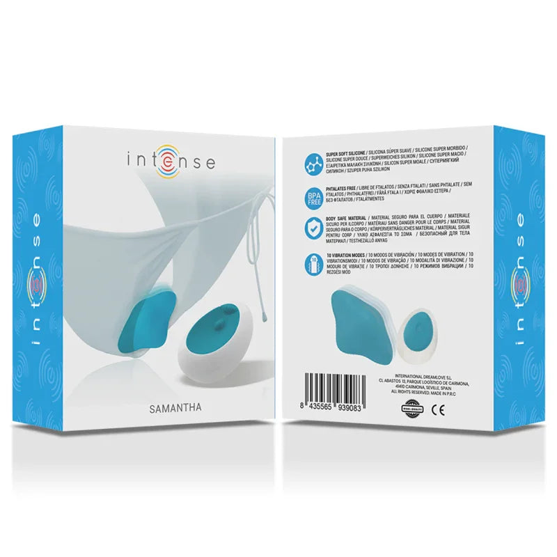 INTENSE - SAMANTHA PANTIE CONTROL REMOTO AZUL - Nuvica