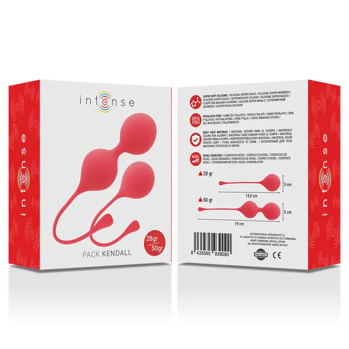 INTENSE - BOLAS KEGEL PACK KENDALL ROJO - Nuvica