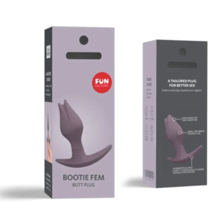 FUN FACTORY - BOOTIE FEM FEMALE BUTT ANAL PLUG DARK TAUP - Nuvica