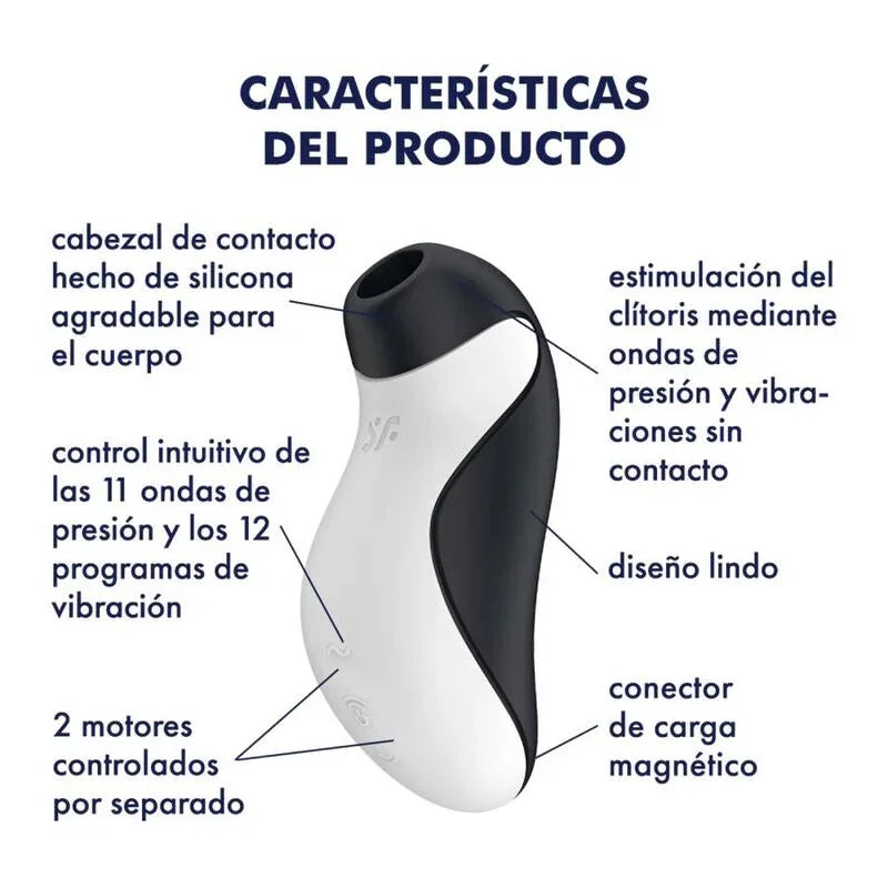 SATISFYER - ORCA AIR PULSE STIMULATOR + VIBRATION - Nuvica