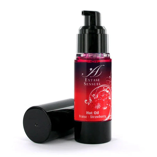 EXTASE SENSUAL - ACEITE ESTIMULANTE CALOR FRESA 30 ML - Nuvica