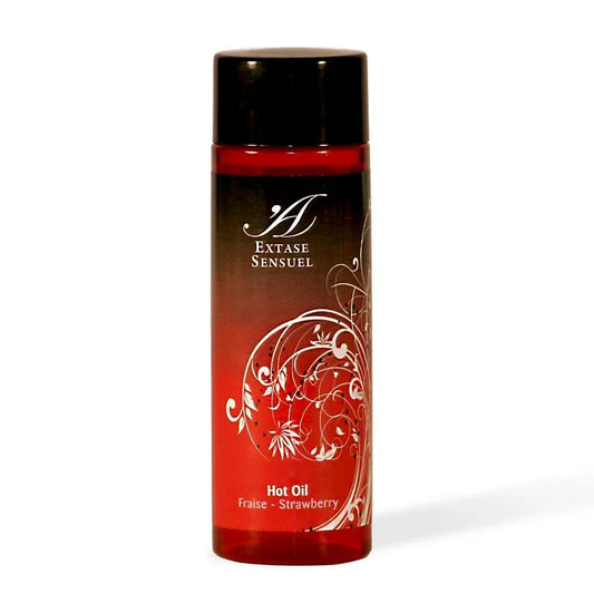 EXTASE SENSUAL - ACEITE ESTIMULANTE CALOR FRESA 100 ML - Nuvica