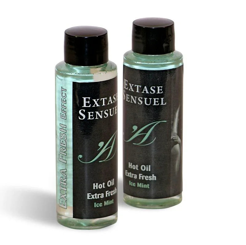 EXTASE SENSUAL - ACEITE MASAJE EFECTO EXTRA FRESH HIELO 100 ML - Nuvica