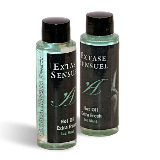 EXTASE SENSUAL - ACEITE MASAJE EFECTO EXTRA FRESH HIELO 100 ML - Nuvica
