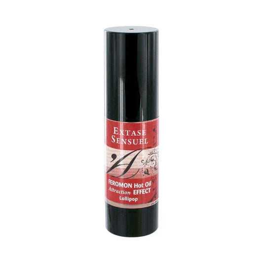 EXTASE SENSUAL - ACEITE MASAJE EFECTO CALOR CON FEROMONAS PIRULETA 30 ML - Nuvica