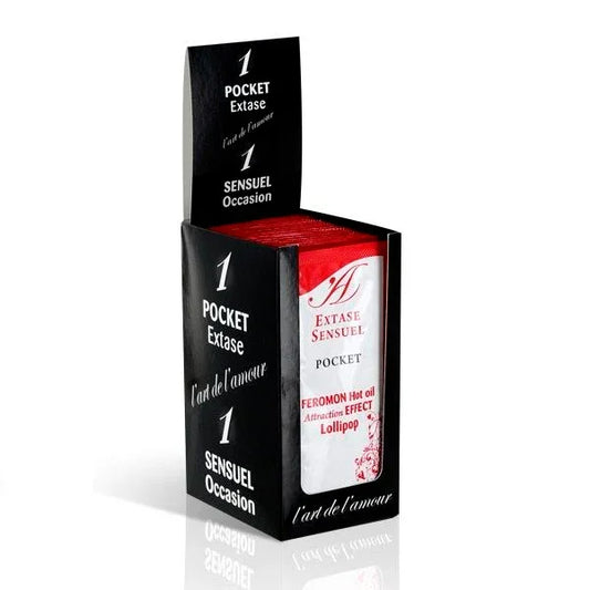 EXTASE SENSUAL - ACEITE MASAJE EFECTO CALOR FEROMONAS PIRULETA 10 ML - Nuvica